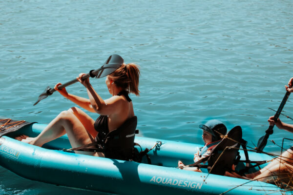 AQUA DESIGN KOLOA 400 Kajak na napuhavanje plavi trosjed - uzorak - Slika 3