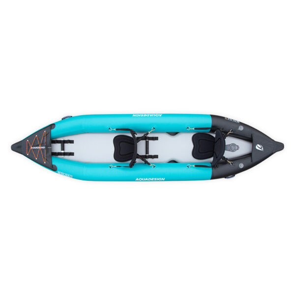 AQUA DESIGN KOLOA 360 Kajak na napuhavanje plavi dvosjed - Slika 3
