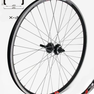 KOTAČ STRAŽNJI 28" X2 CRNI 36H JY802 QR CASS UCP SPOKES CROSSER