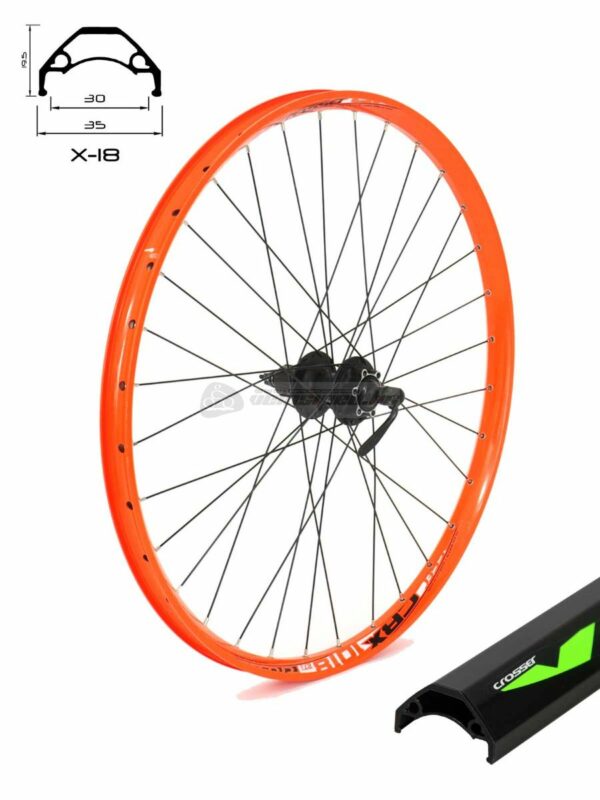 KOTAČ STRAŽNJI 27.5" X6 32H QR DISC CASS ORANGE