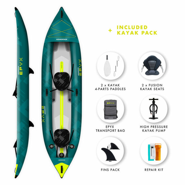 AQUA DESIGN EPYX 380 Kajak na napuhavanje - Slika 2
