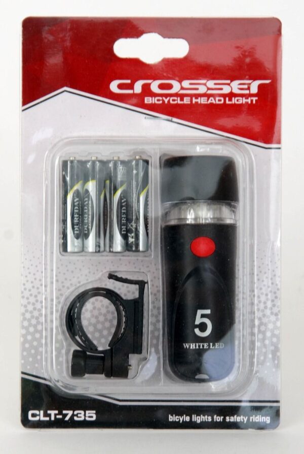 CROSSER Svjetlo prednje Crosser CL-735 na baterije - Slika 2