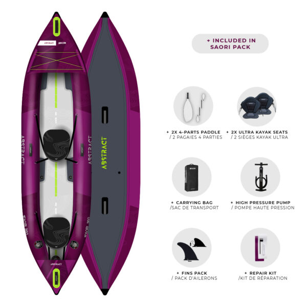 AQUA DESIGN Kajak na napuhavanje SAORI 360 - Slika 9