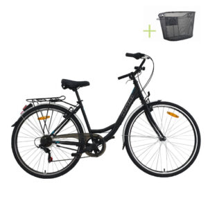 ULTRA TONUS 26" gradski bicikl crni 3x6 brzina (MY24)