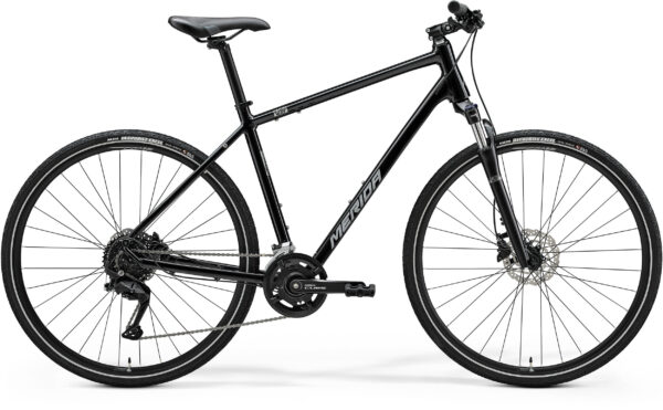 MERIDA CROSSWAY 100 III2 glossy black trekking bicikl (MY25)