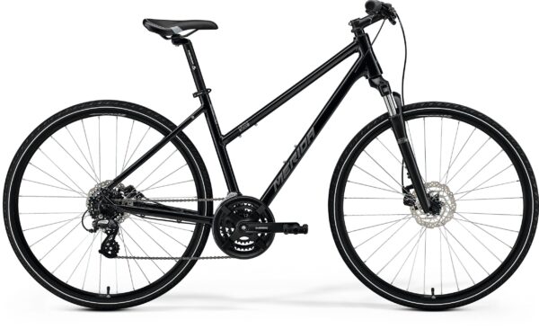 MERIDA CROSSWAY 10 III1 BLACK ženski trekking bicikl (MY25)