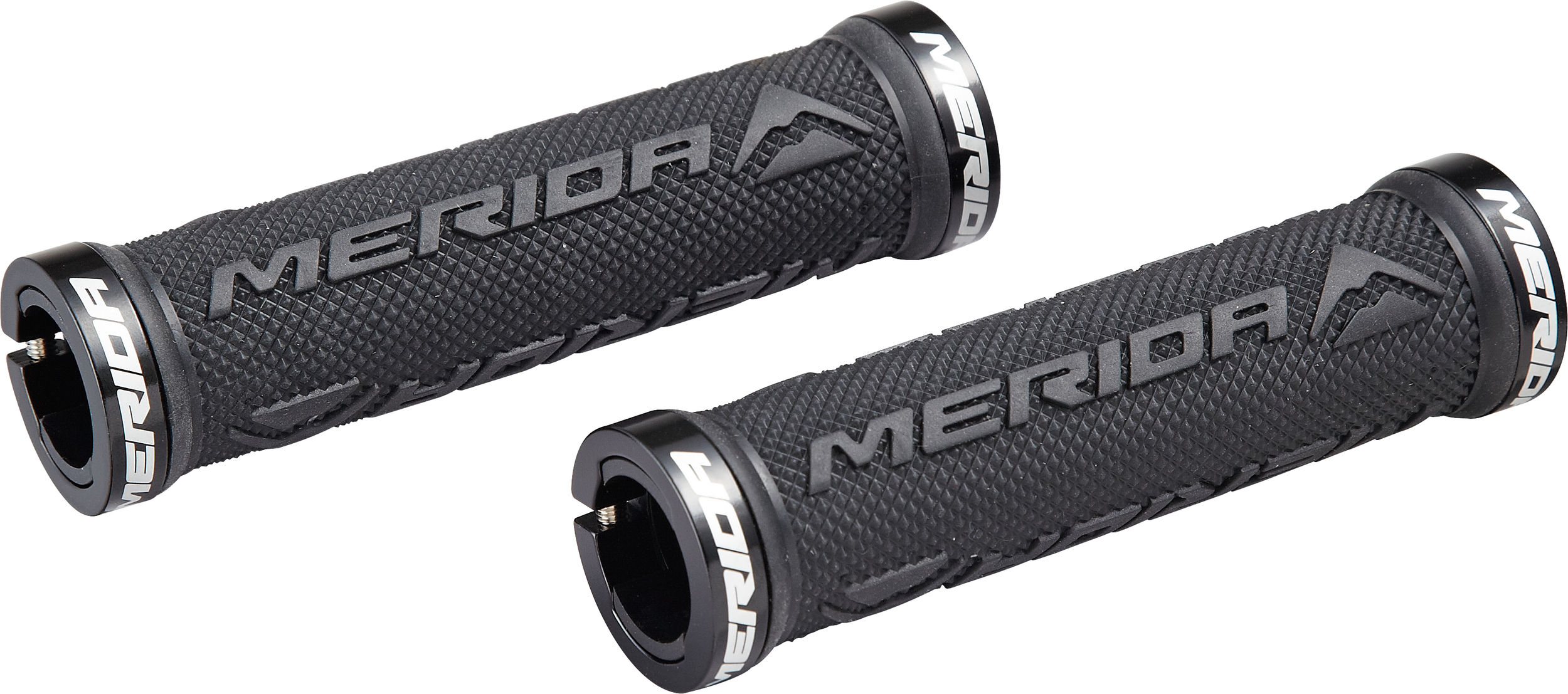 MERIDA Ručke gripovi LOCK-ON alloy clamp black